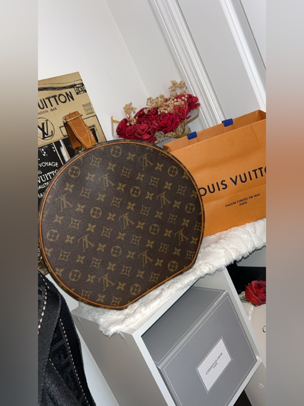 Louis Vuitton Boite Chapo 30  Monogram Round Hat Box - Picture 3 of 16